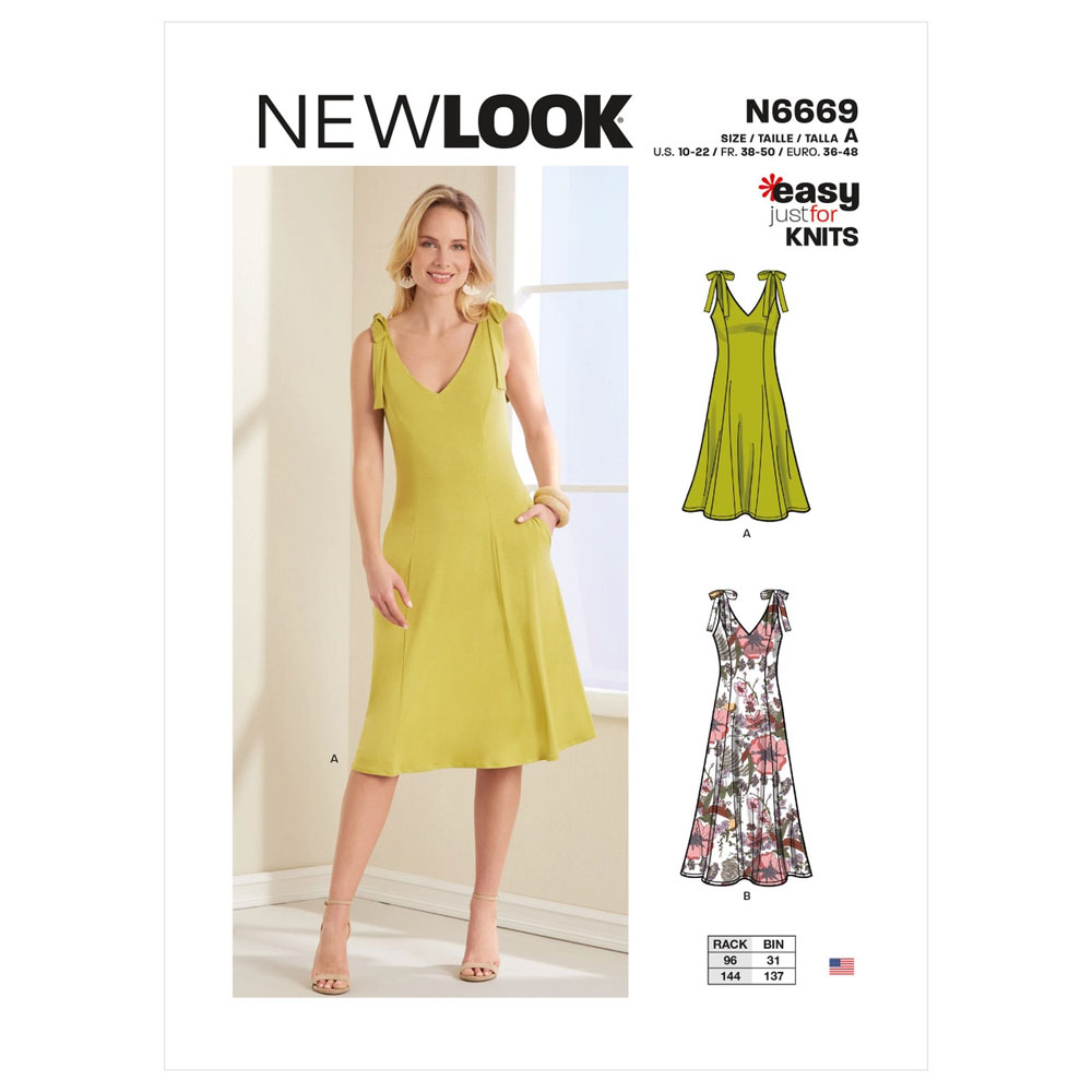New Look – Garment – Misses Fit & Flared Dress with Princess Seam