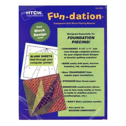 Fun-Dation paper for piecing - 8.5inx11in - 25 pcs