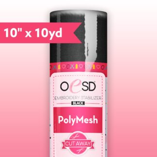 OESD - Stabilizer - Cut Away - Polymesh - Black - 10in x 10yd - HBC15-10B