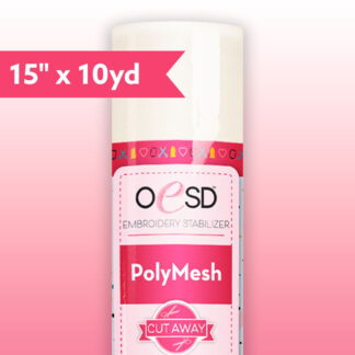 OESD - Stabilizer - Cut Away - Polymesh - White - 15in x 10yd - HBC15-15