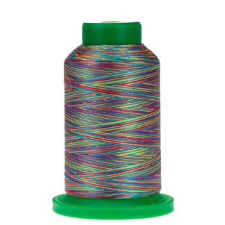 Amann - Isacord - 1000m (2579) - 9916 - RAINBOW - 40wt Variegated 100% Polyester Embroidery Thread