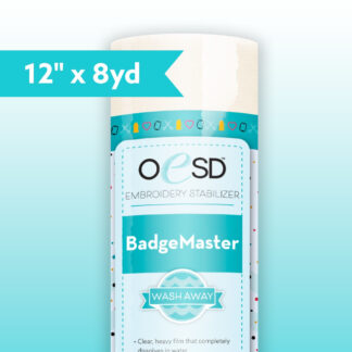 OESD - Stabilizer - Wash Away - Badgemaster AquaFilm - White - 12in x 8yd - HBABM-12