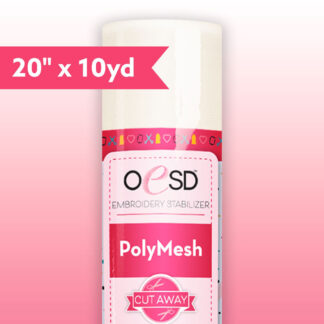 OESD - Stabilizer - Cut Away - Polymesh - White - 20in x 10yd - HBC15-20