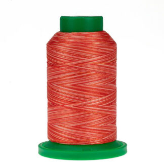 Amann - Isacord - 1000m (2579) - 9924 - ATOMIC ORANGE - 40wt Variegated 100% Polyester Embroidery Thread