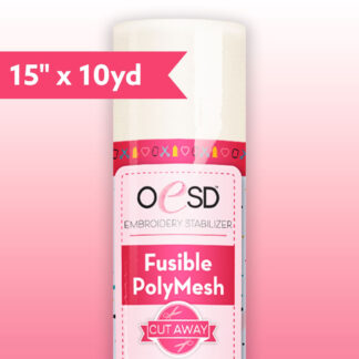 OESD - Stabilizer - Cut Away - Fusible Polymesh - White - 15in x 10yd - HBF15-15