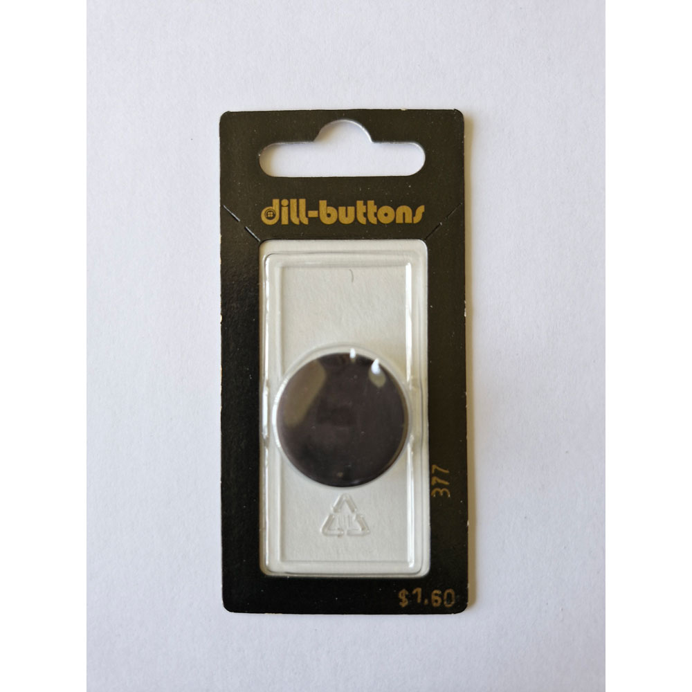 Button - 0377 - 23 mm - Black - by Dill Buttons of America