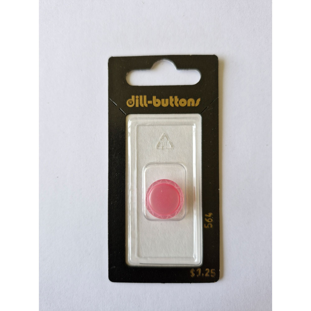 Button - 0564 - 15 mm - Pink - by Dill Buttons of America