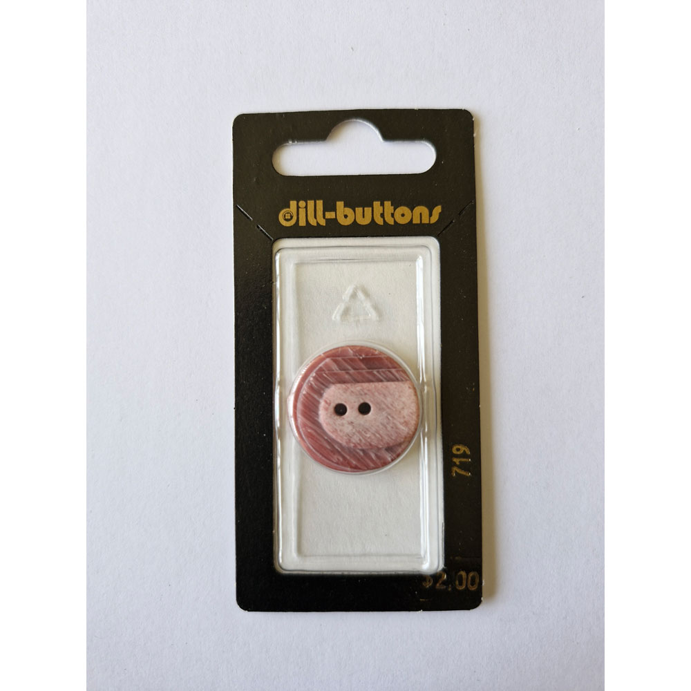 Button - 0719 - 23 mm - Maroon - by Dill Buttons of America