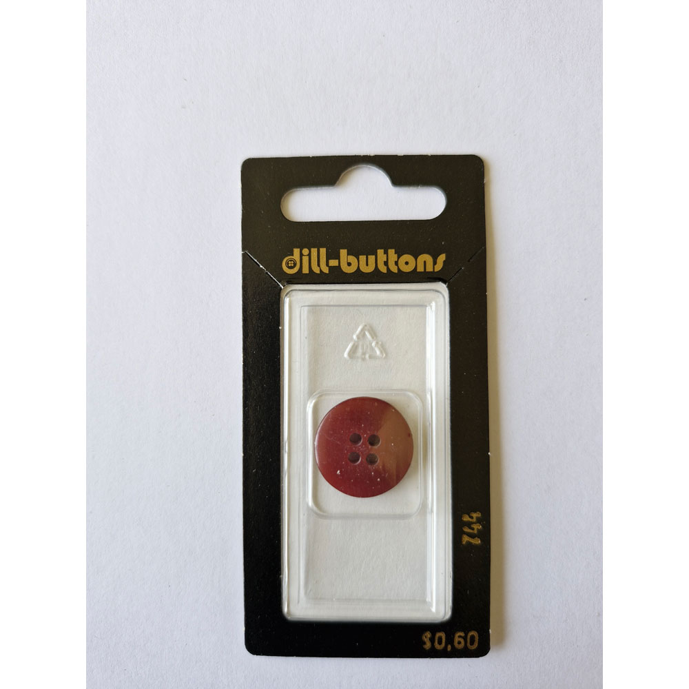 Button - 0744 - 18 mm - Maroon - by Dill Buttons of America