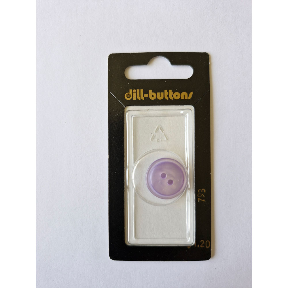 Button - 0793 - 18 mm - Light Purple - by Dill Buttons of America