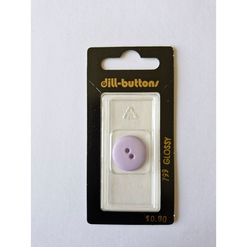 Button - 0799 - 18 mm - Light Purple - by Dill Buttons of America