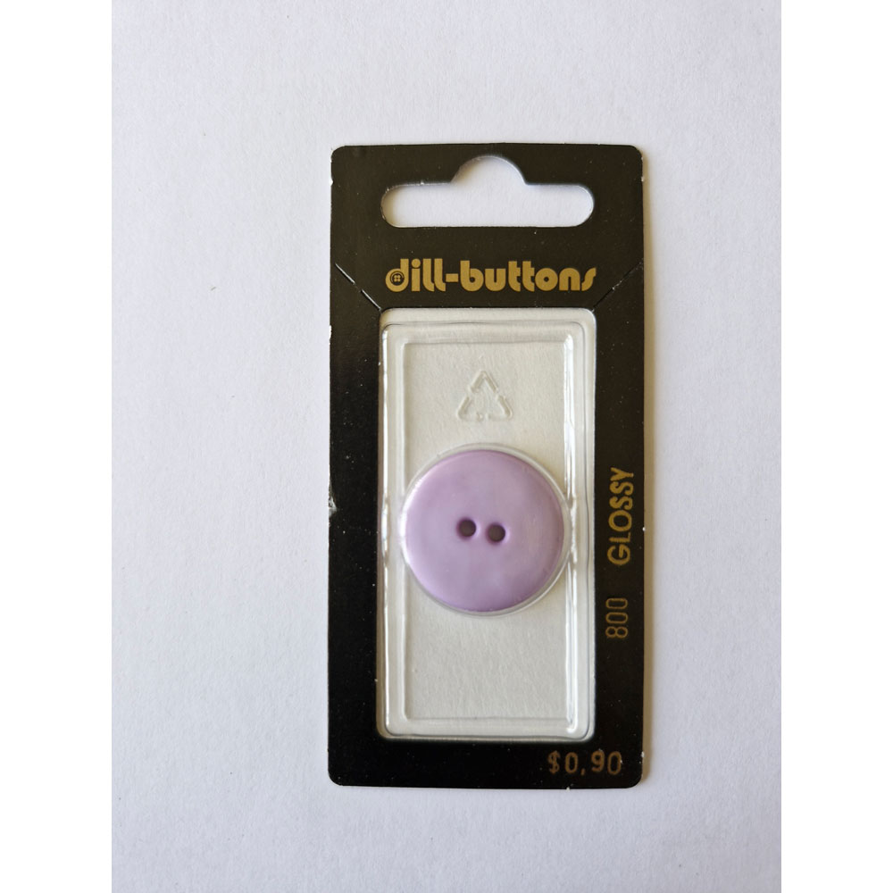 Button - 0800 - 23 mm - Light Purple - by Dill Buttons of America