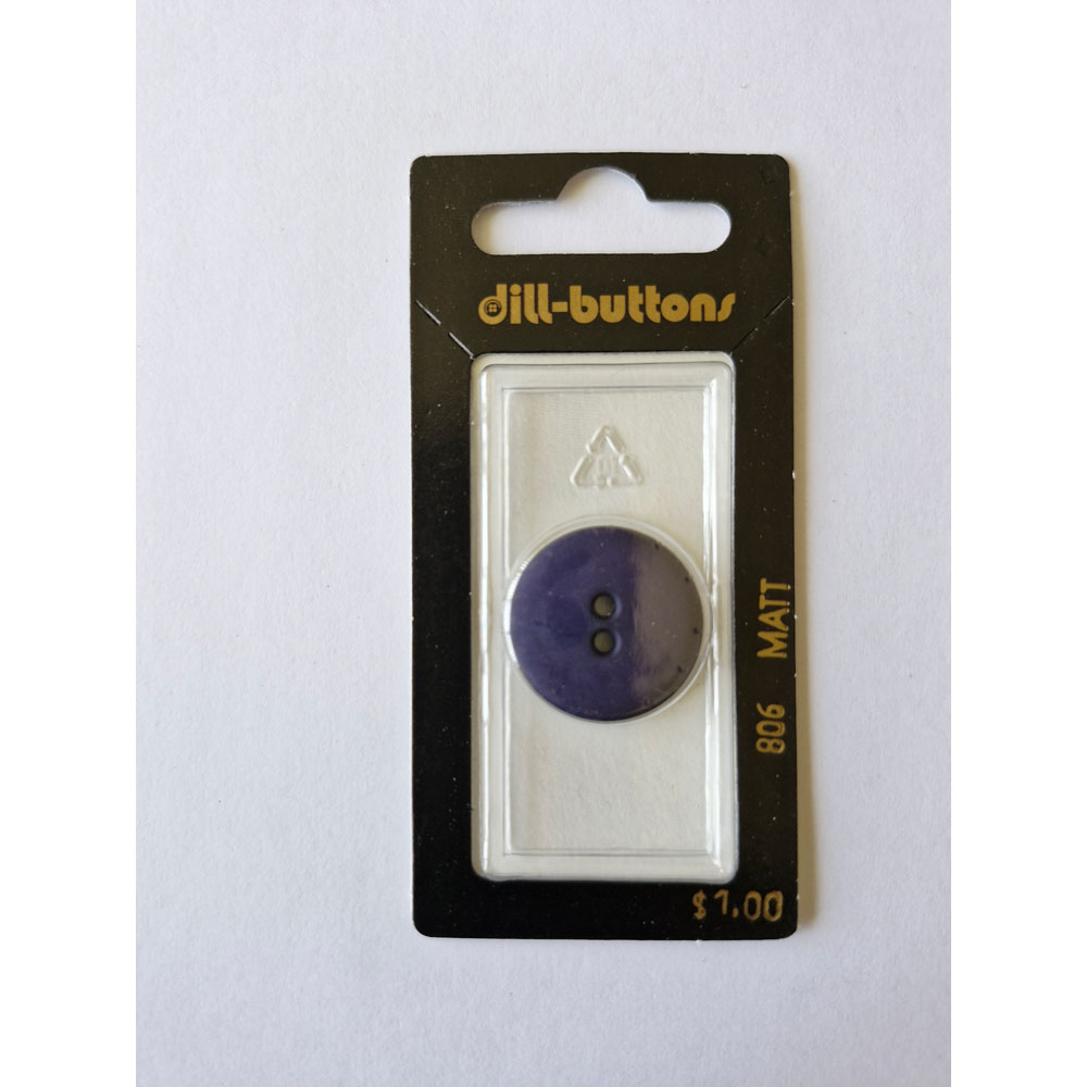 Button - 0806 - 23 mm - Navy Blue - by Dill Buttons of America