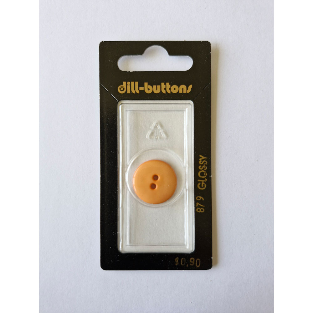 Button - 0879 - 18 mm - Orange - by Dill Buttons of America