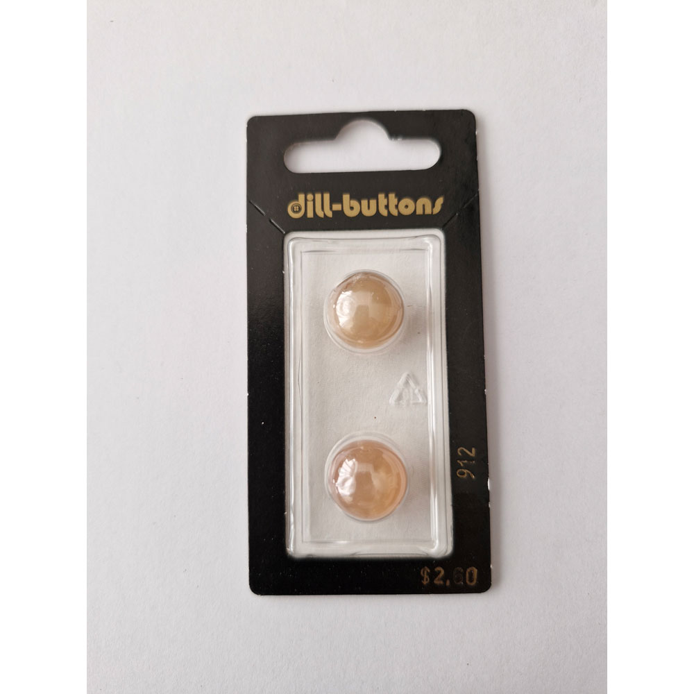 Button - 0912 - 14 mm - Beige - by Dill Buttons of America