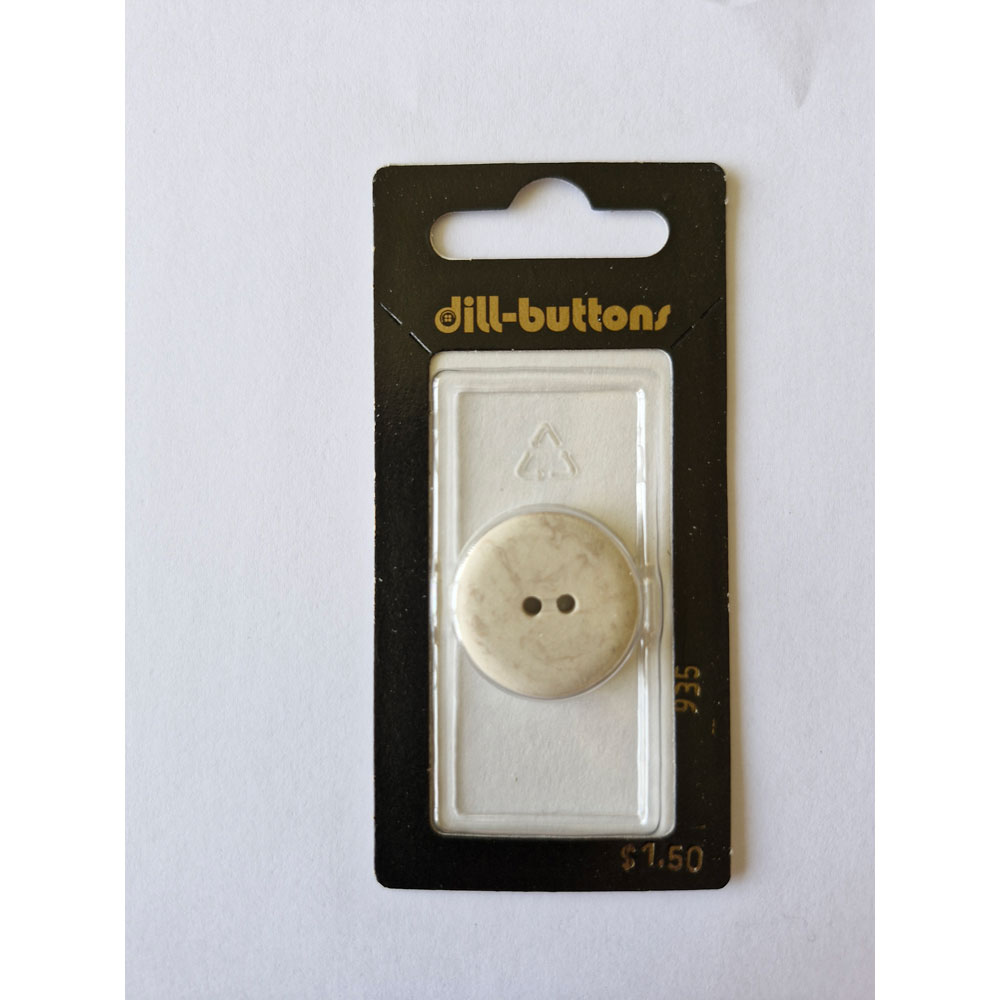 Button - 0935 - 23 mm - Beige - by Dill Buttons of America