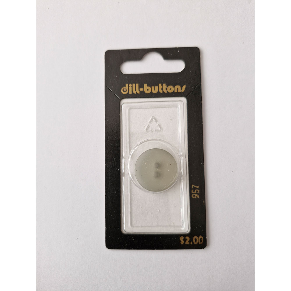 Button - 0957 - 19 mm - Grey - by Dill Buttons of America