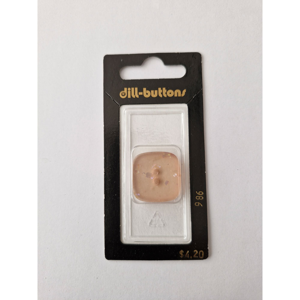 Button - 0986 - 23 mm - Brown - by Dill Buttons of America