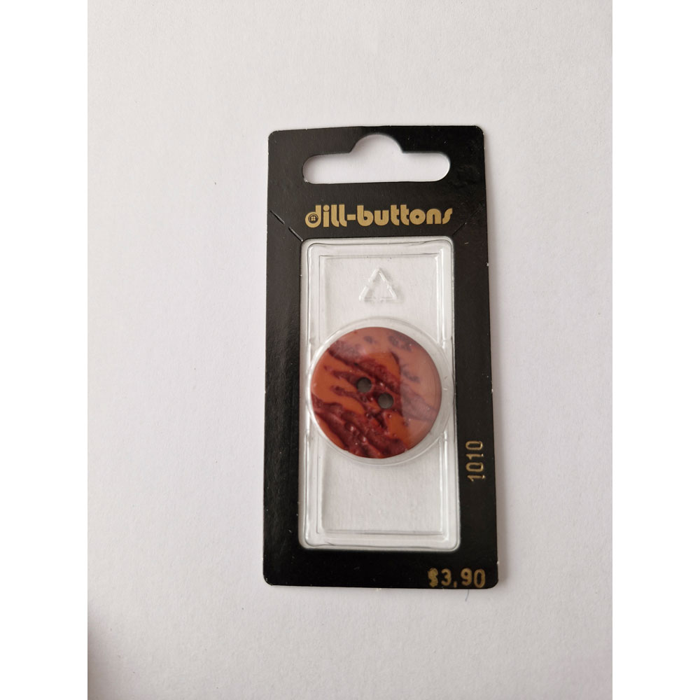 Button - 1010 - 25 mm - Brown - by Dill Buttons of America