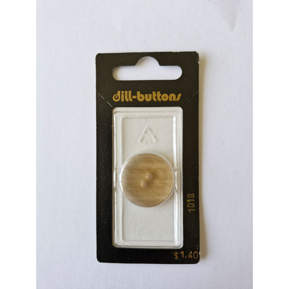 Button - 1018 - 23 mm - Beige - by Dill Buttons of America