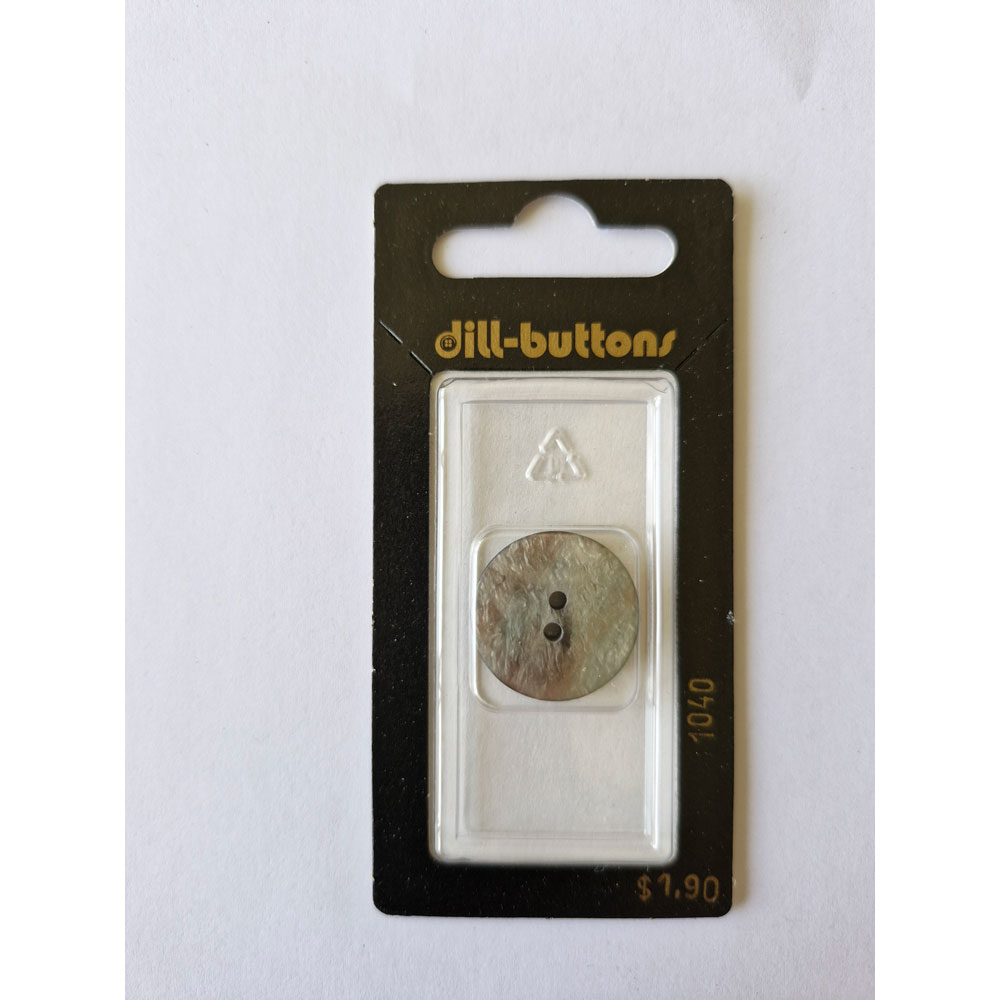 Button - 1040 - 20 mm - Grey - by Dill Buttons of America