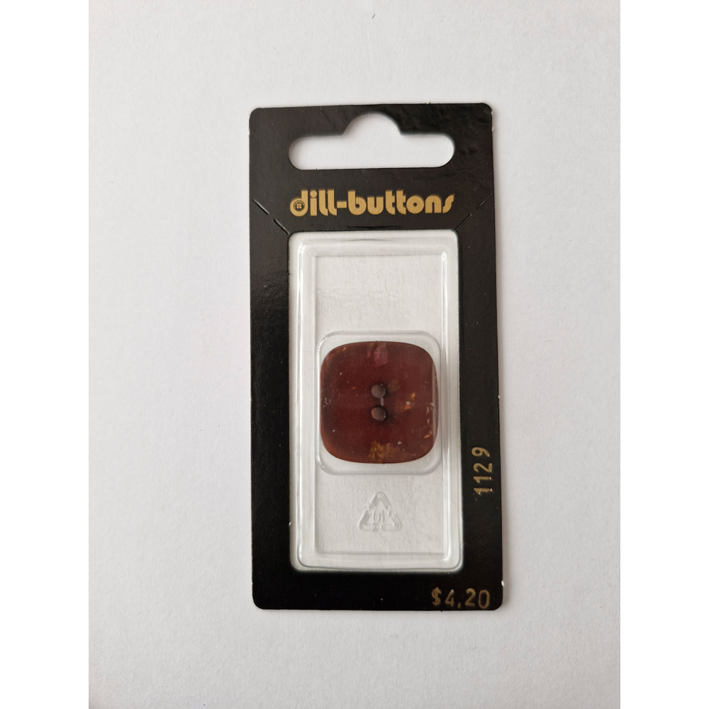 Button - 1129 - 25 mm - Brown - by Dill Buttons of America