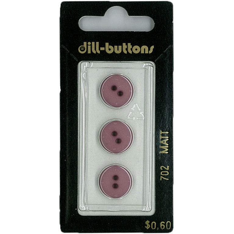 Button - 0702 - 13 mm - Maroon - by Dill Buttons of America