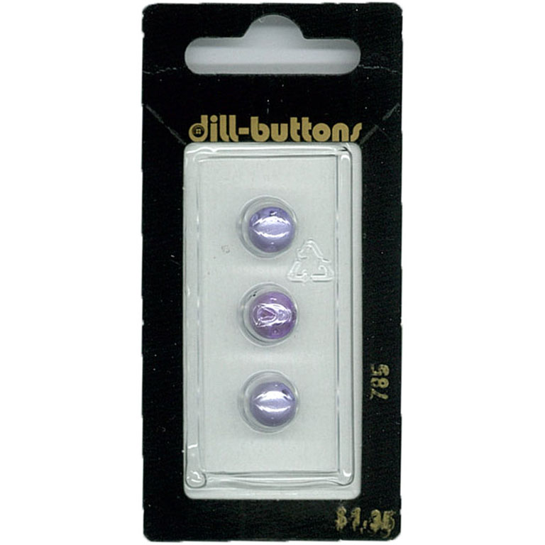 Button - 0785 - 08 mm - Light Blue - by Dill Buttons of America