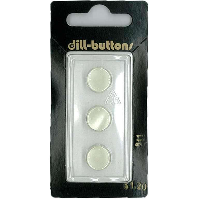 Button - 0911 - 11 mm - Pearl - by Dill Buttons of America