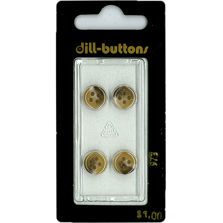 Button - 0973 - 10 mm - Beige - by Dill Buttons of America