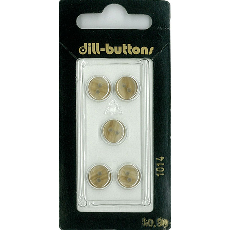 Button - 1014 - 10 mm - Beige - by Dill Buttons of America