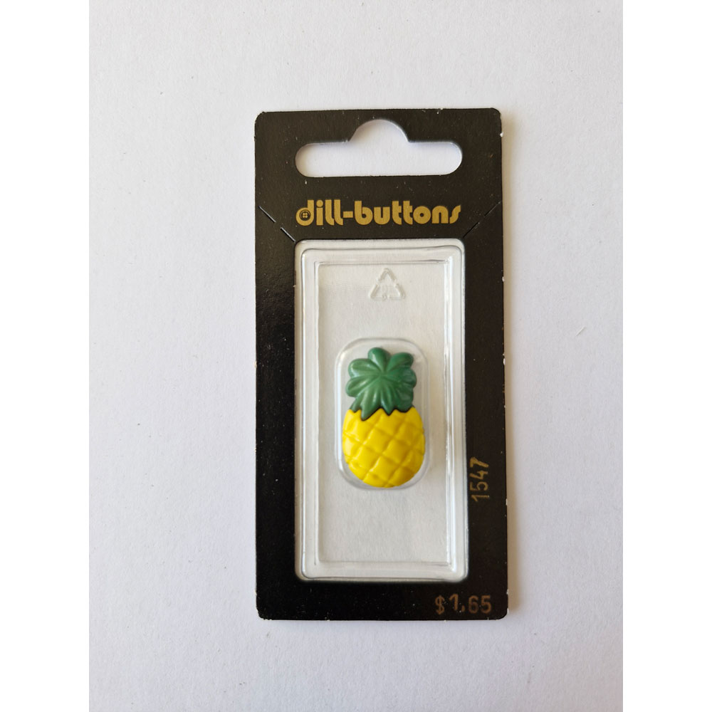 Button - 1547 - 25 mm - Pineapple - by Dill Buttons of America