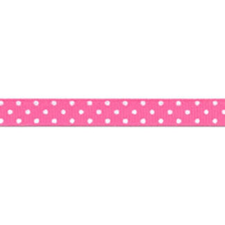 Ribbon - Swiss Dot Grosgrain - 794038 - 170 - 3/8" - Bubble Gum/