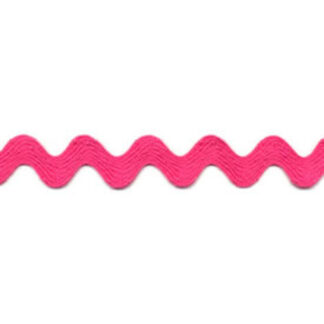 Poly Ric Rac  - BP  - 029  - 162  - Bright Pink  - 1/2" (approx.