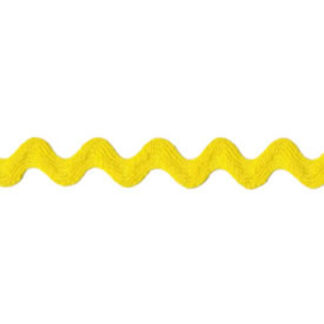 Notions - Poly Ric Rac - BP - 029 - 650 - Bright Yellow - 1/2" (approx. 1 cm) wide - Cheep Trims