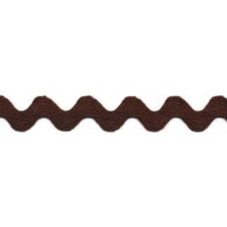 Poly Ric Rac  - BP  - 029  - 850  - Brown  - 1/2" (approx. 1 cm)