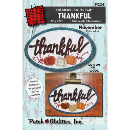 Patch Abilities - Pattern - P224 - Thankful Mini Round