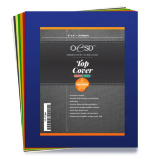 OESD - Stabilizer - Specialty - Top Cover Permanent Topping - Various - 8in x 9in Sheets - HBTCV-10 - 20pk