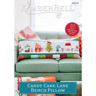 Kimberbell - Embroidery Designs - KD5103 - Candy Cane Lane - Bench Pillow