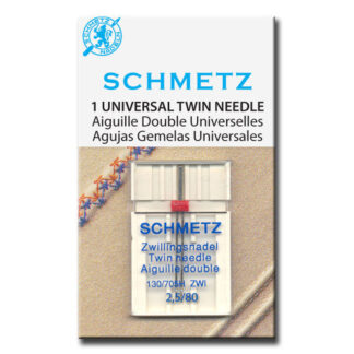Needles - Schmetz - 130-705 - Twin Universal - #080 - 2.5mm