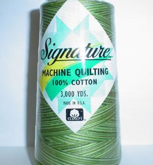 Signature - Variegated Cotton - 3000yd - 40wt - M85 - Grassy Gre