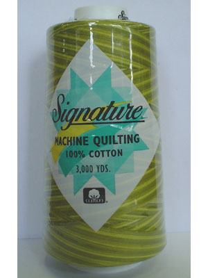 Signature - Variegated Cotton - 3000yd - 40wt - F150 - Sun Lime