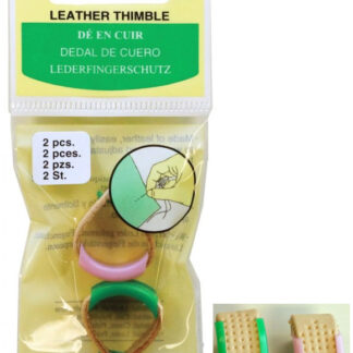 Clover - Leather Thimble Set - 2/pkg