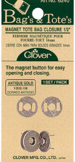 Magnet Tote Bag Closure 1/2" - Clover