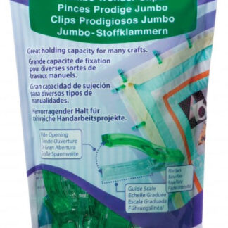 Clover - Wonder Clips - Jumbo - Green - 24/pkg