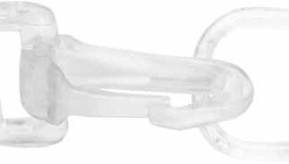Notions - Swivel Hook and 1" D-Ring - Clear - Elan