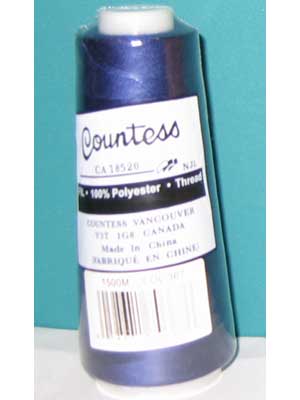 Thread - Countess - 1500m - 367 - NEW NAVY - 100% Polyester Serg