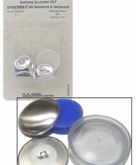 Notions - Buttons to Cover Kit - 19mm/3/4" - 4 No Sew Buttons -
