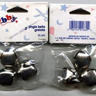 Jingle Bells - 25mm - Silver - 3 pcs