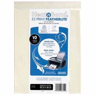 HeatnBond - EZ-Print Featherlite Iron-on - 10pk 8-1/2" x 11"